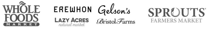 Whole Foods Market, Erewhon, Gelson's, Lazy Acres, Bristol Farms, Sprouts Farmers Market