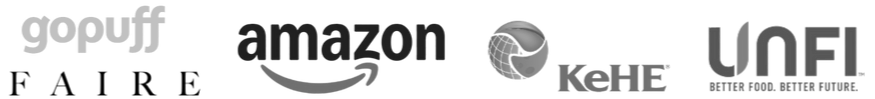 Gopuff, Faire, Amazon, KeHE, UNFI